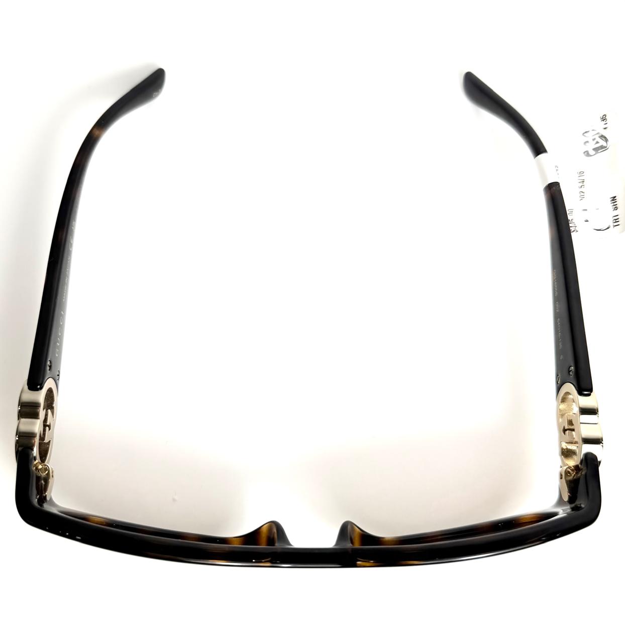 GUCCI GG1660S HAVANA OVAL TORTOISESHELL SUNGLASSES