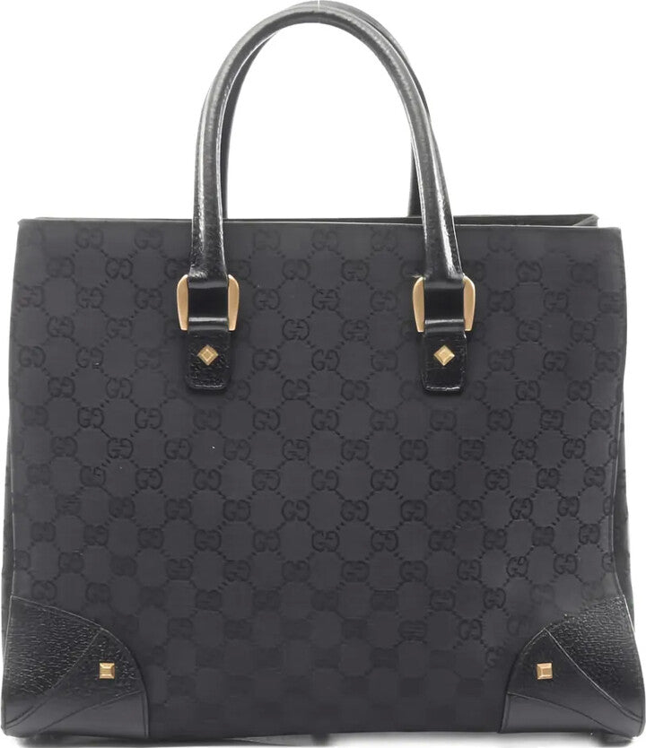 GUCCI GG CANVAS NAILHEAD TOTE BAG
