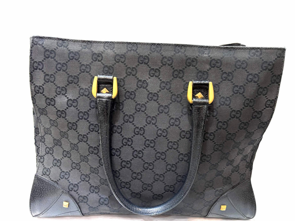GUCCI GG CANVAS NAILHEAD TOTE BAG
