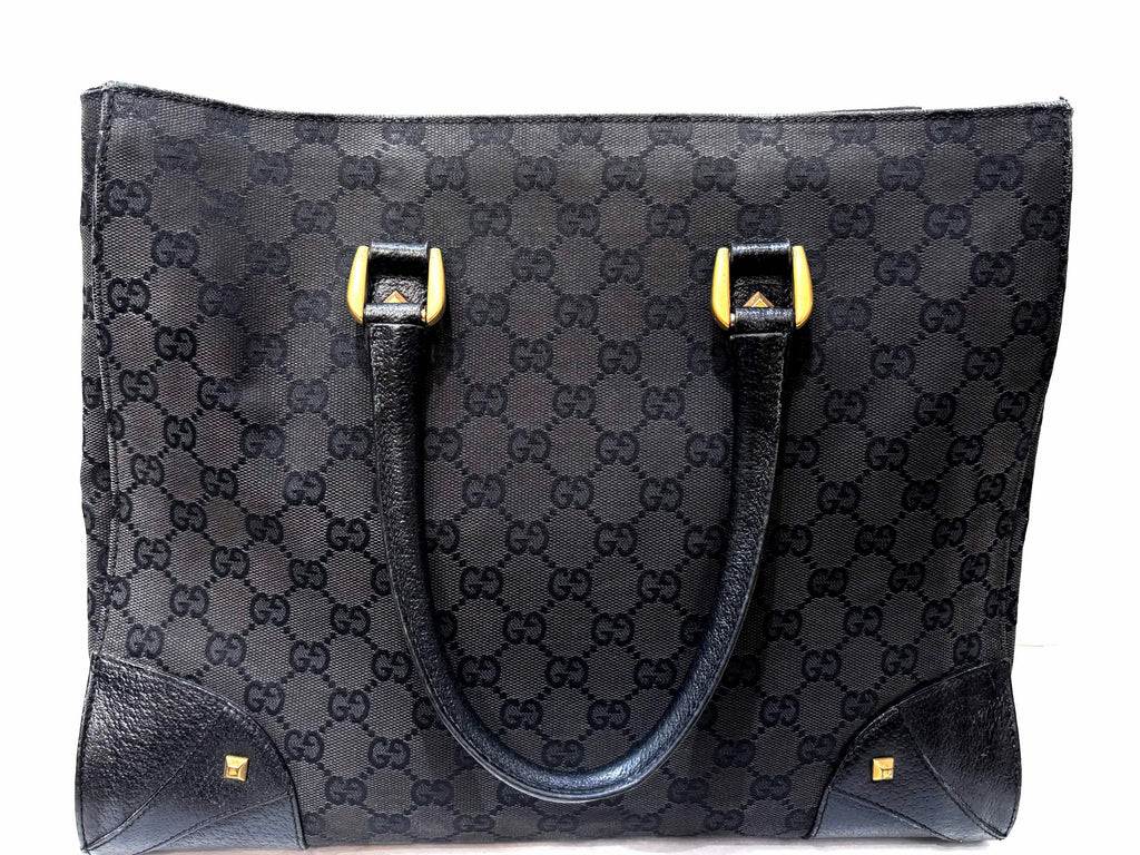 GUCCI GG CANVAS NAILHEAD TOTE BAG