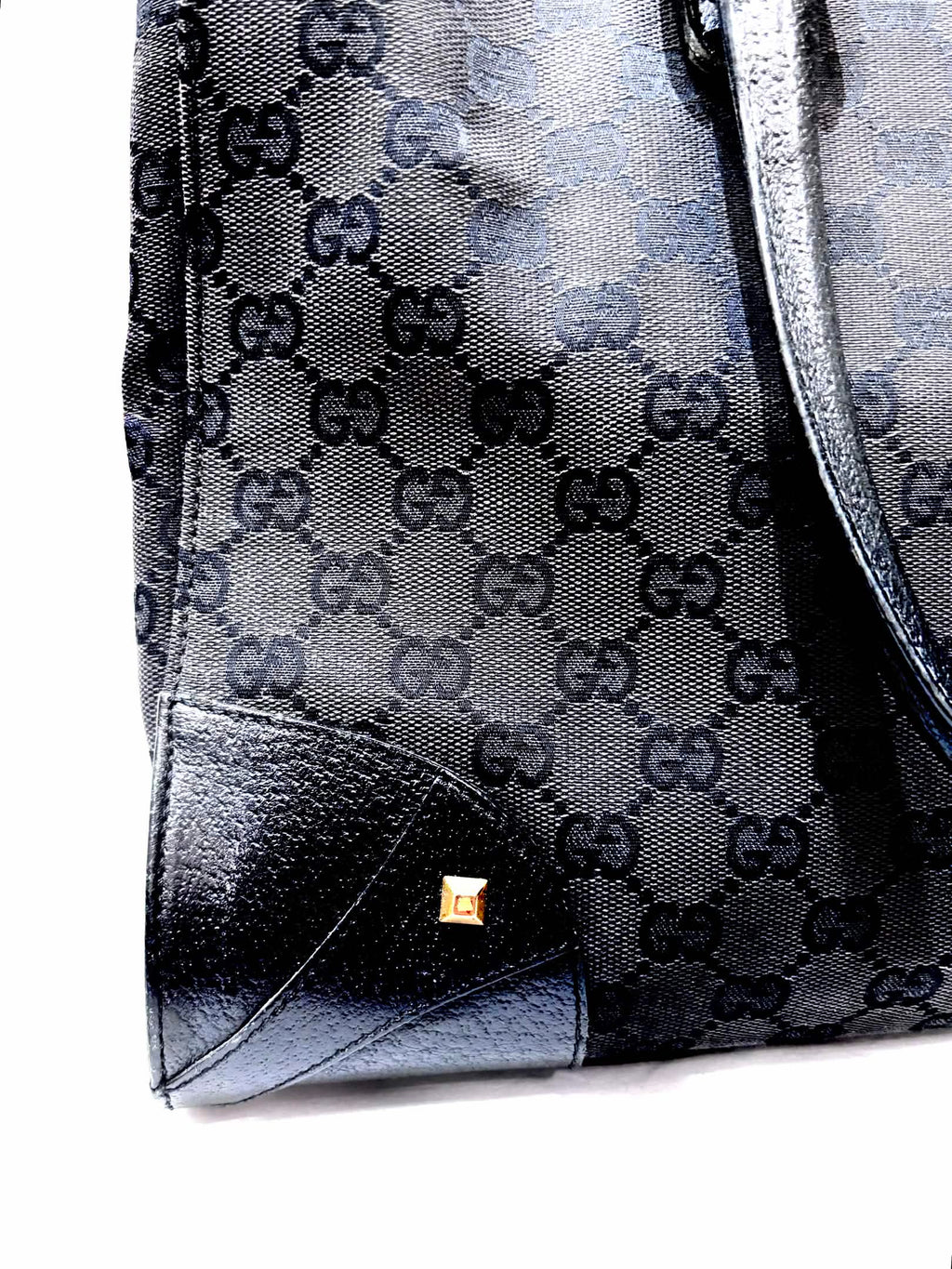 GUCCI GG CANVAS NAILHEAD TOTE BAG