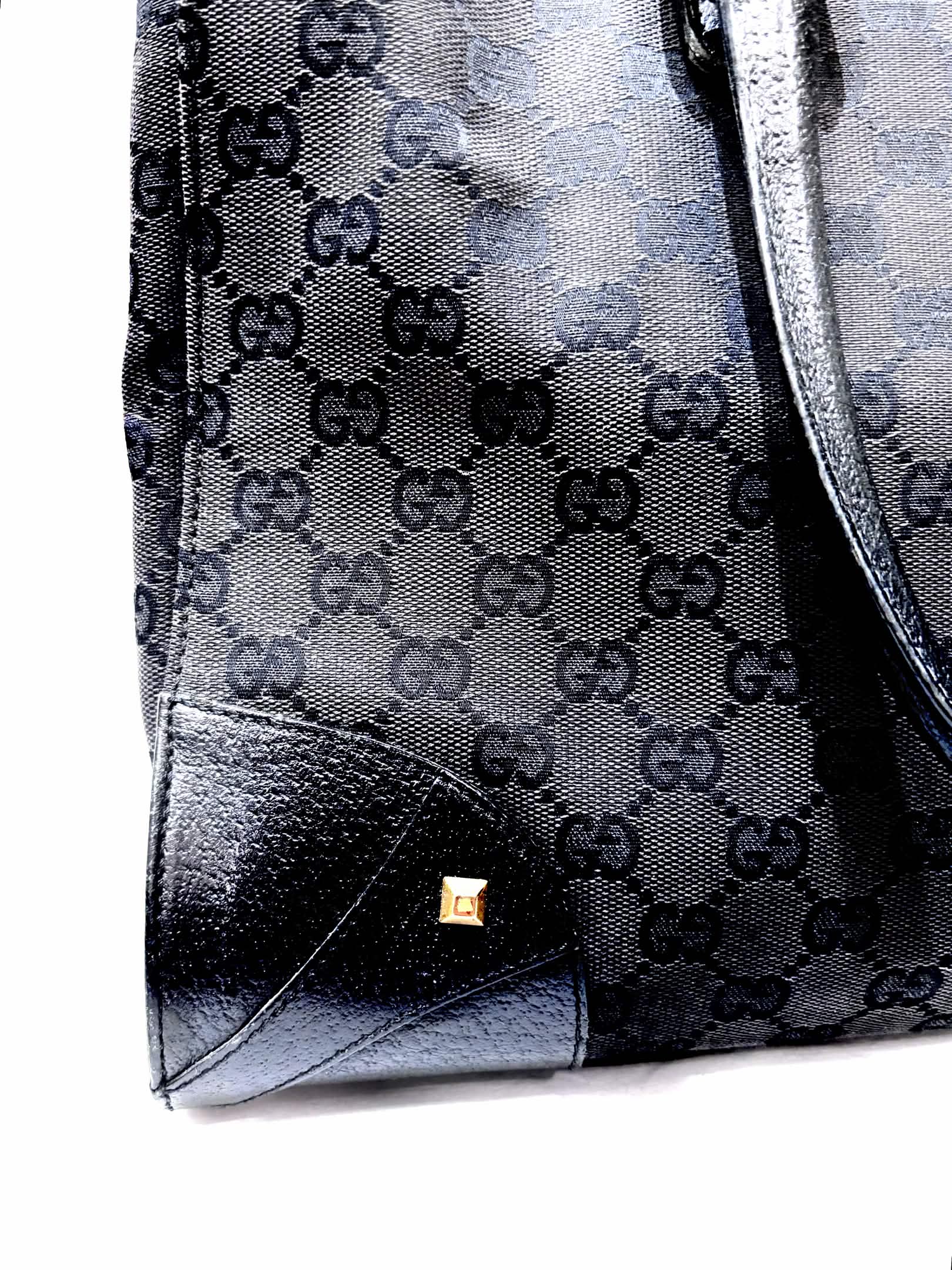 GUCCI GG CANVAS NAILHEAD TOTE BAG