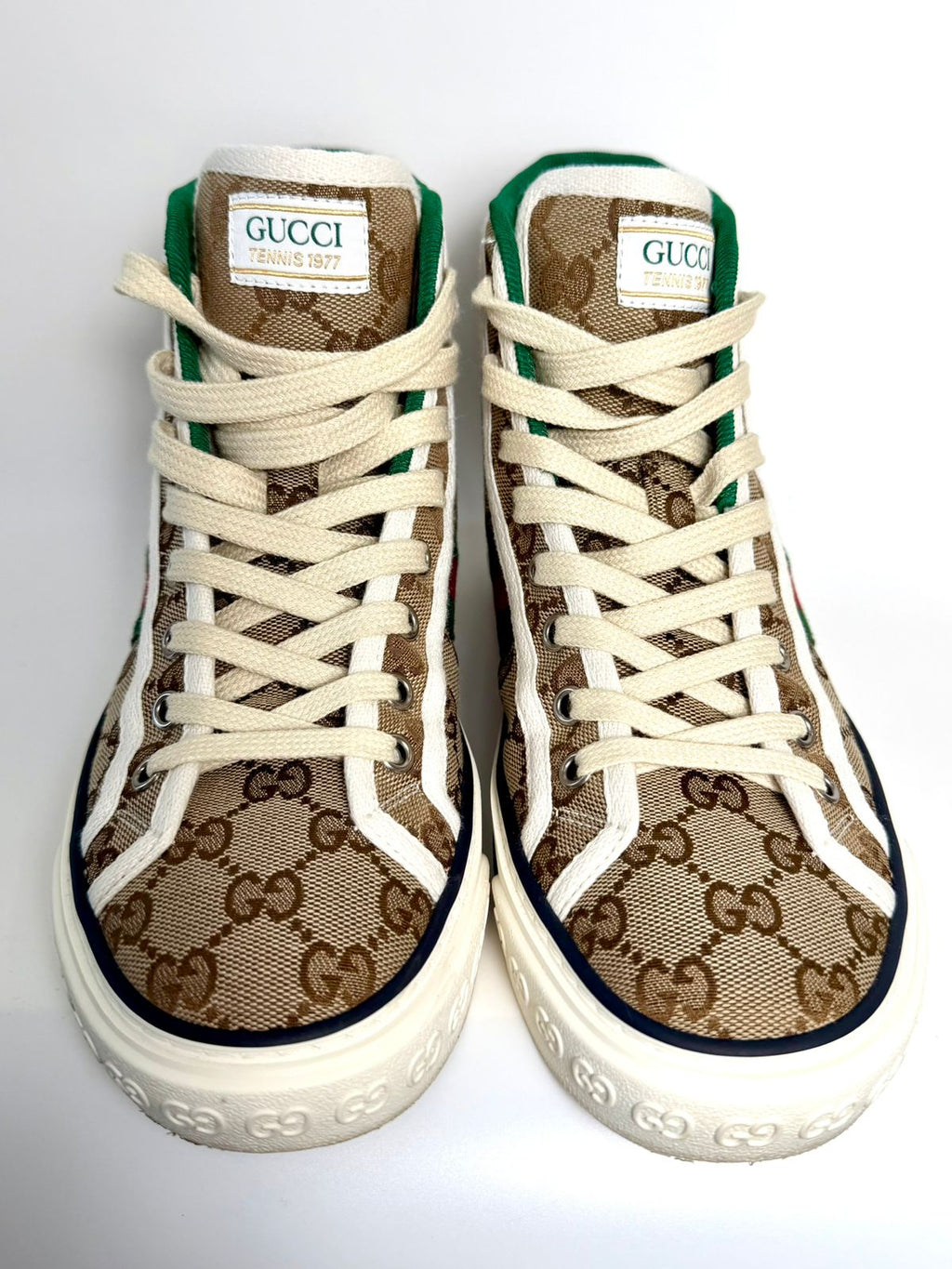 GUCCI GG CANVAS TENNIS 1977 HIGH-TOP SNEAKERS