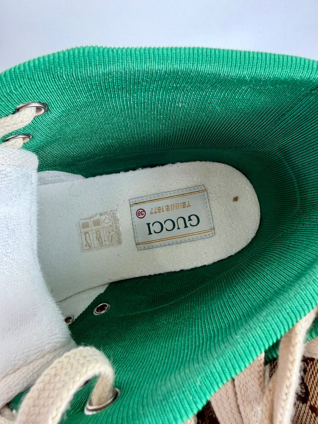 GUCCI GG CANVAS TENNIS 1977 HIGH-TOP SNEAKERS
