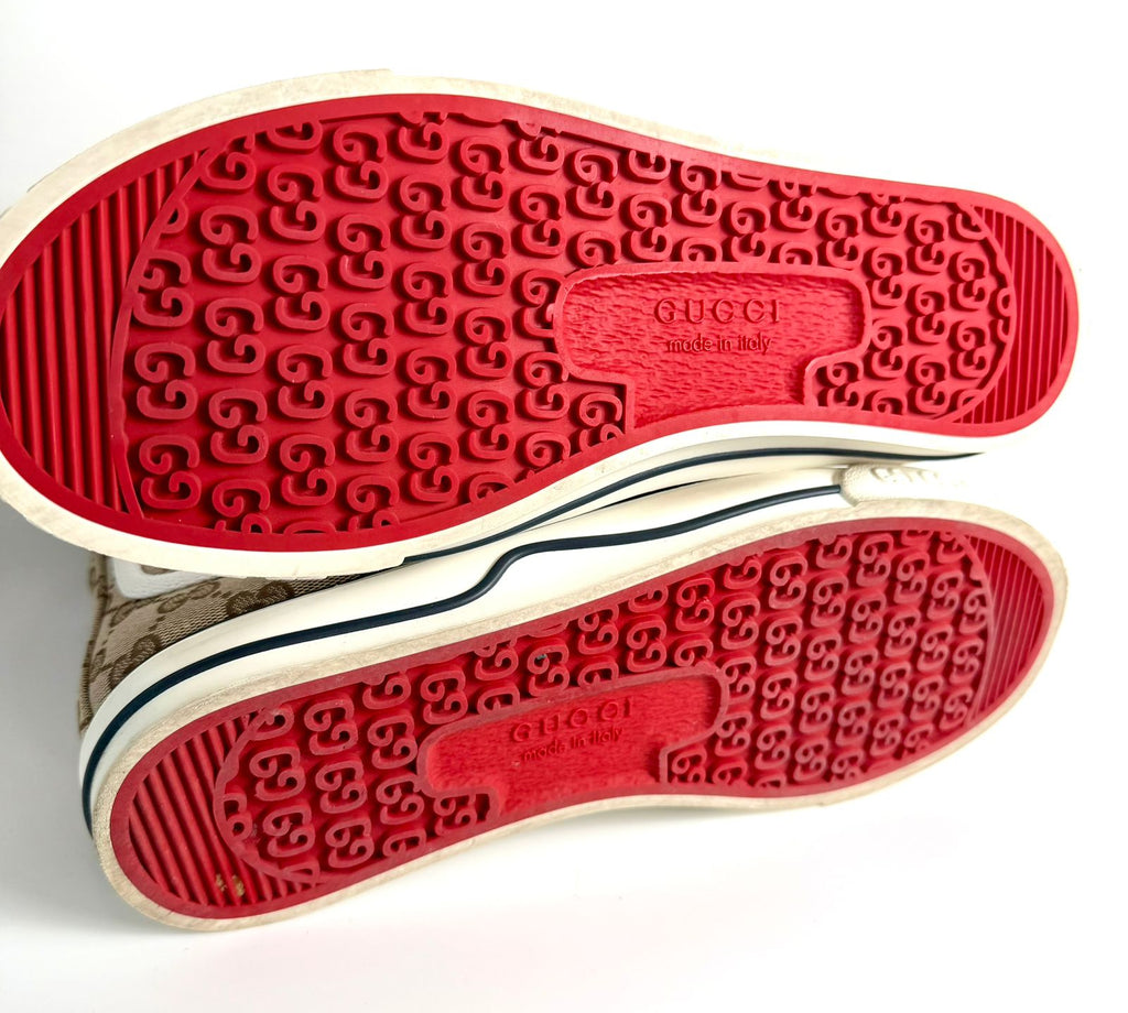 GUCCI GG CANVAS TENNIS 1977 HIGH-TOP SNEAKERS