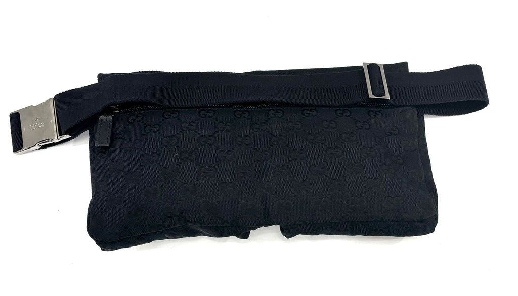 GUCCI GG SUPREME DOUBLE POCKET BELT BAG