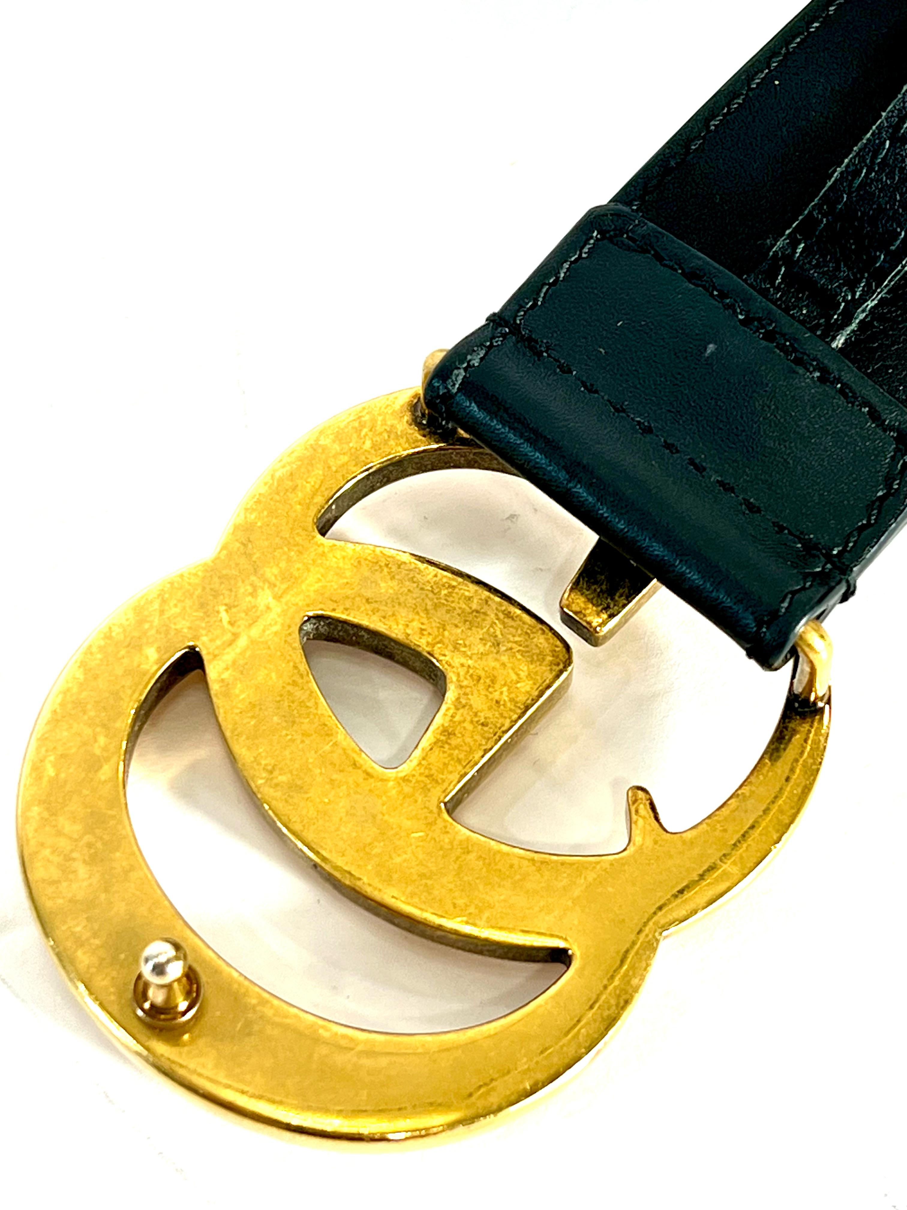 GUCCI GG MARMONT CALFSKIN LEATHER BELT