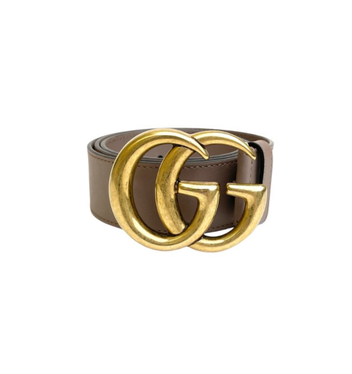 GUCCI GG MARMONT CALFSKIN LEATHER BELT