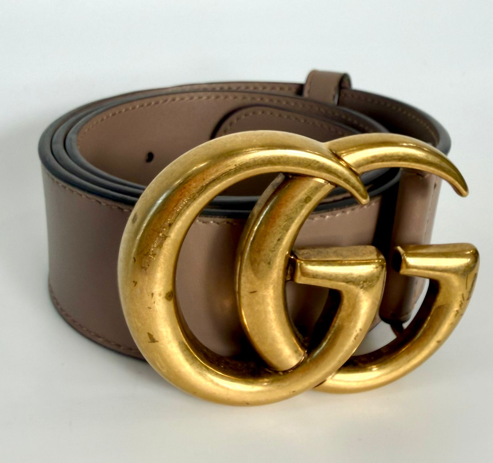 GUCCI GG MARMONT CALFSKIN LEATHER BELT
