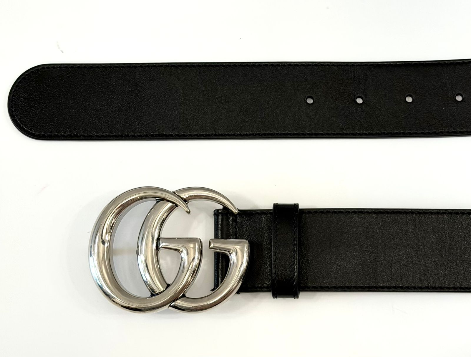 GUCCI GG MARMONT CALFSKIN LEATHER BELT