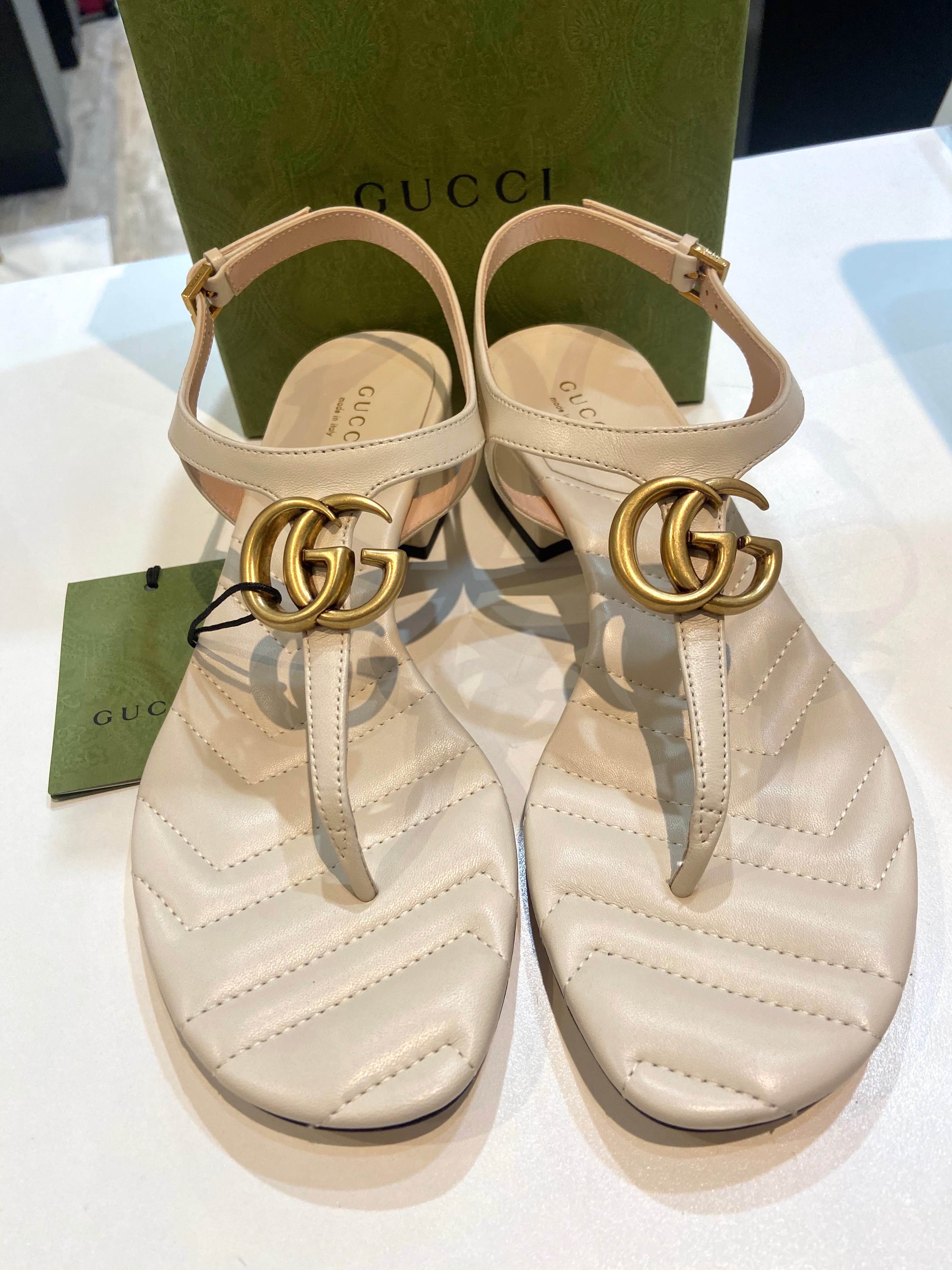 GUCCI GG MATELASSE SANDAL