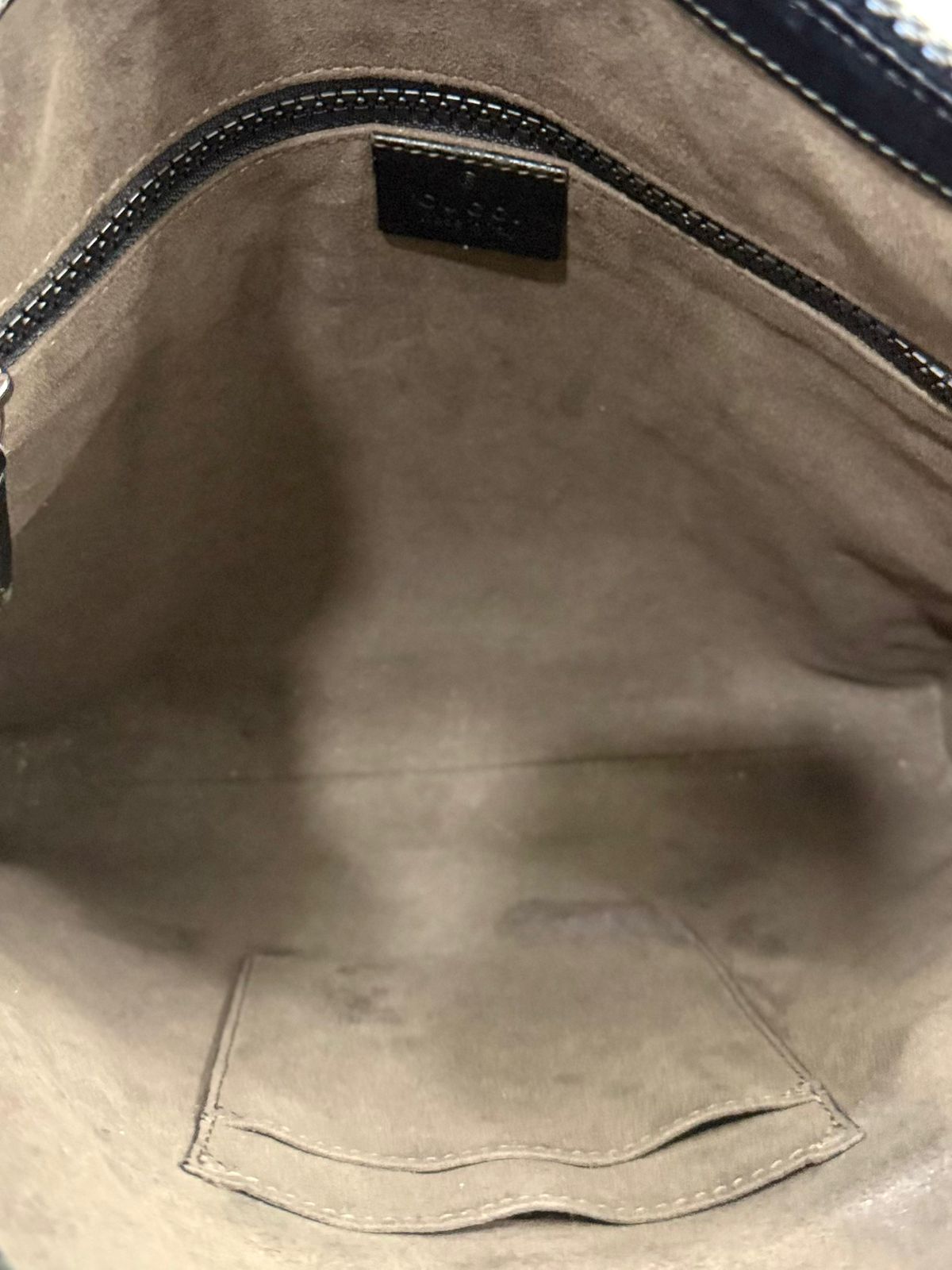 GUCCI GG SUPREME COATED CANVAS FLAT MESSENGER BAG