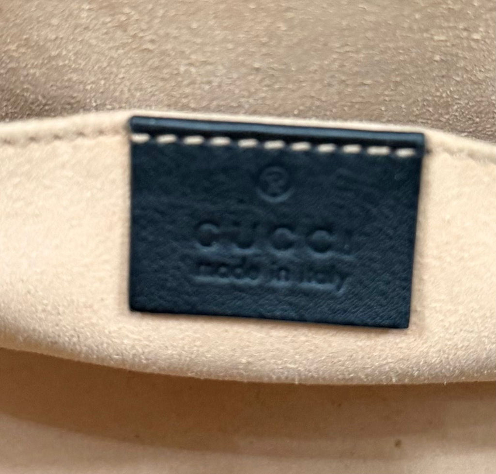 GUCCI GG SUPREME MONOGRAM BEES SMALL PADLOCK TOTE BAG