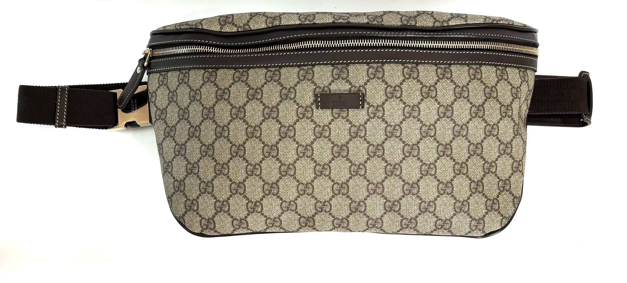 GUCCI GG SUPREME MONOGRAM LARGE BELT BAG