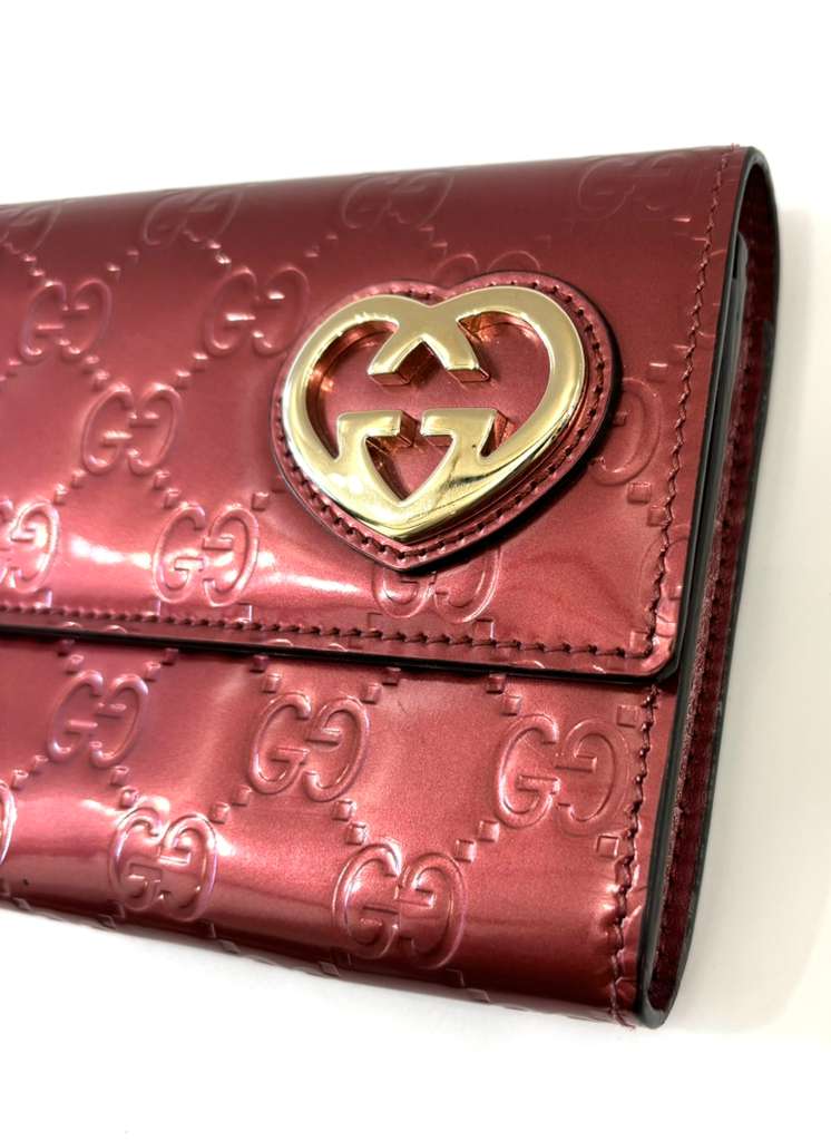 GUCCI GUCCISSIMA LOVELY HEART LONG WALLET