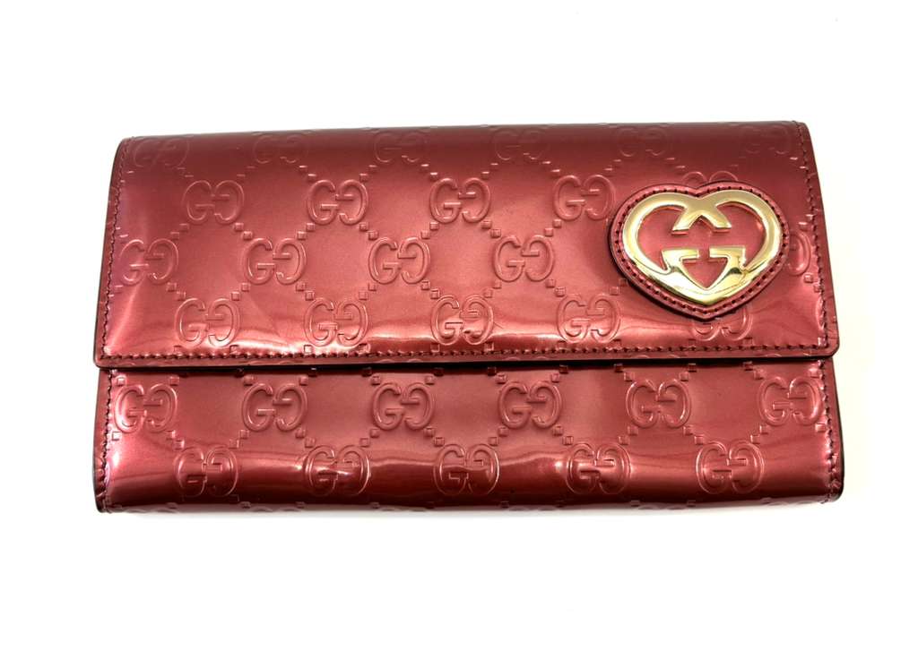 GUCCI GUCCISSIMA LOVELY HEART LONG WALLET