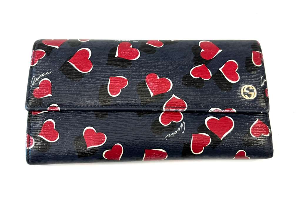 GUCCI HEARTBEAT LIMITED EDITION LEATHER WALLET