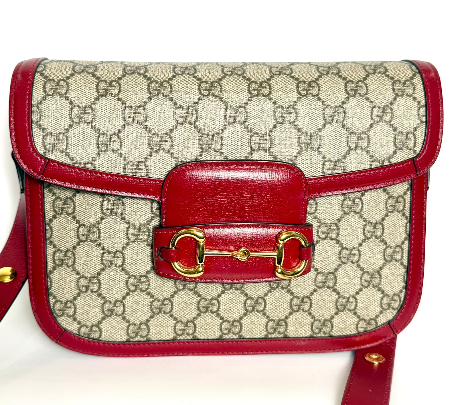 GUCCI GG SUPREME HORSEBIT 1955 SHOULDER BAG