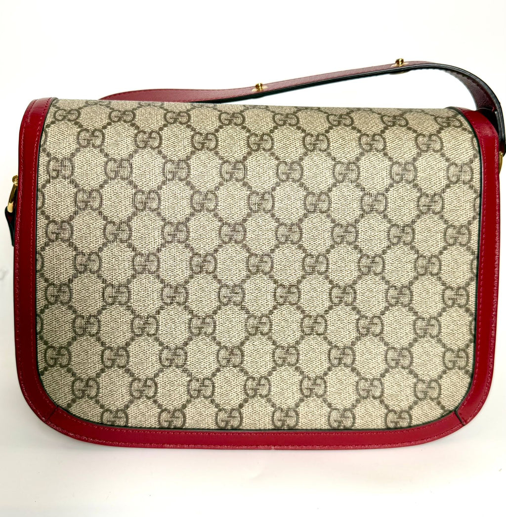 GUCCI GG SUPREME HORSEBIT 1955 SHOULDER BAG