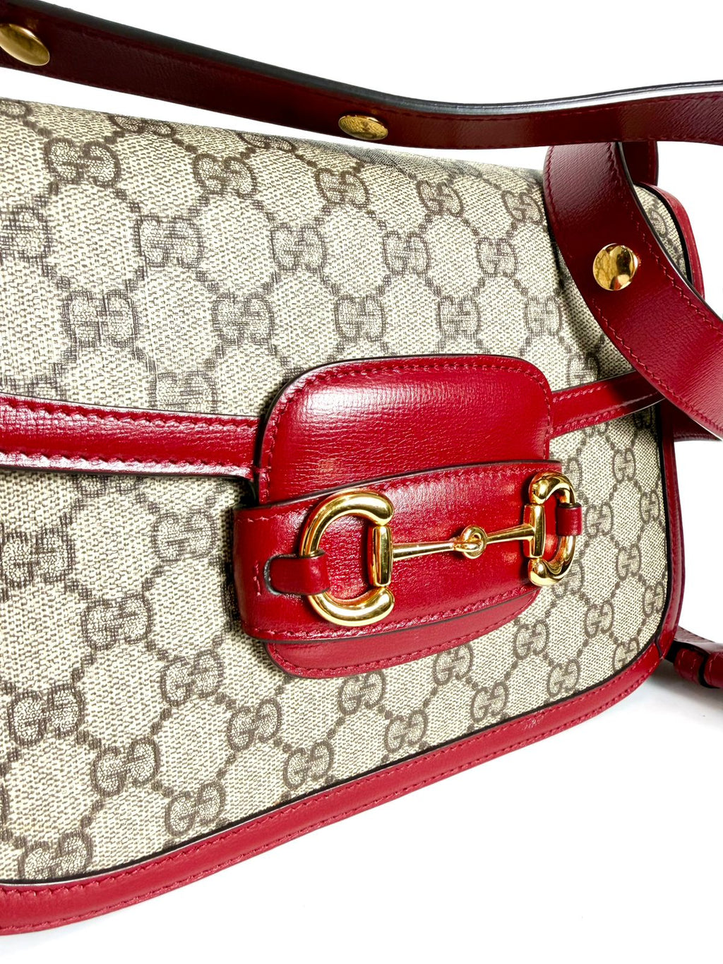 GUCCI GG SUPREME HORSEBIT 1955 SHOULDER BAG