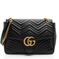 GUCCI MARMONT MATELASSE LARGE CALFSKIN LEATHER SHOULDER BAG