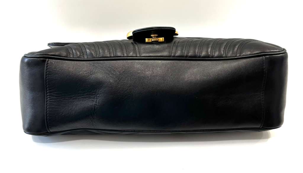 GUCCI MARMONT MATELASSE LARGE CALFSKIN LEATHER SHOULDER BAG