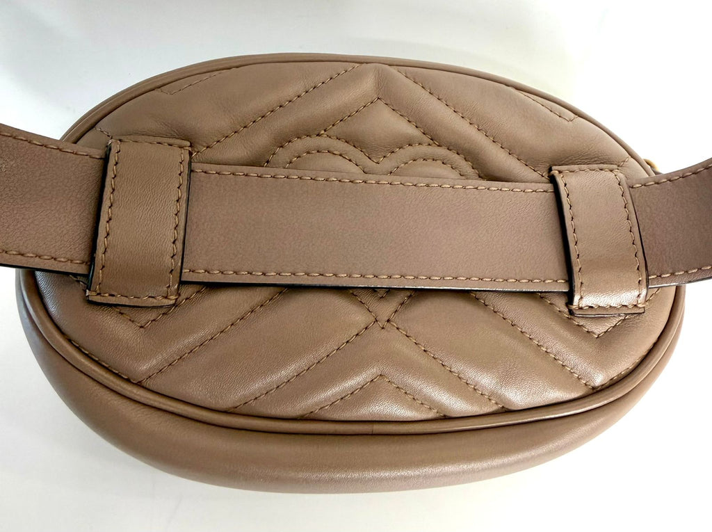GUCCI CALFSKIN GG MARMONT MATELASSE WAIST BAG
