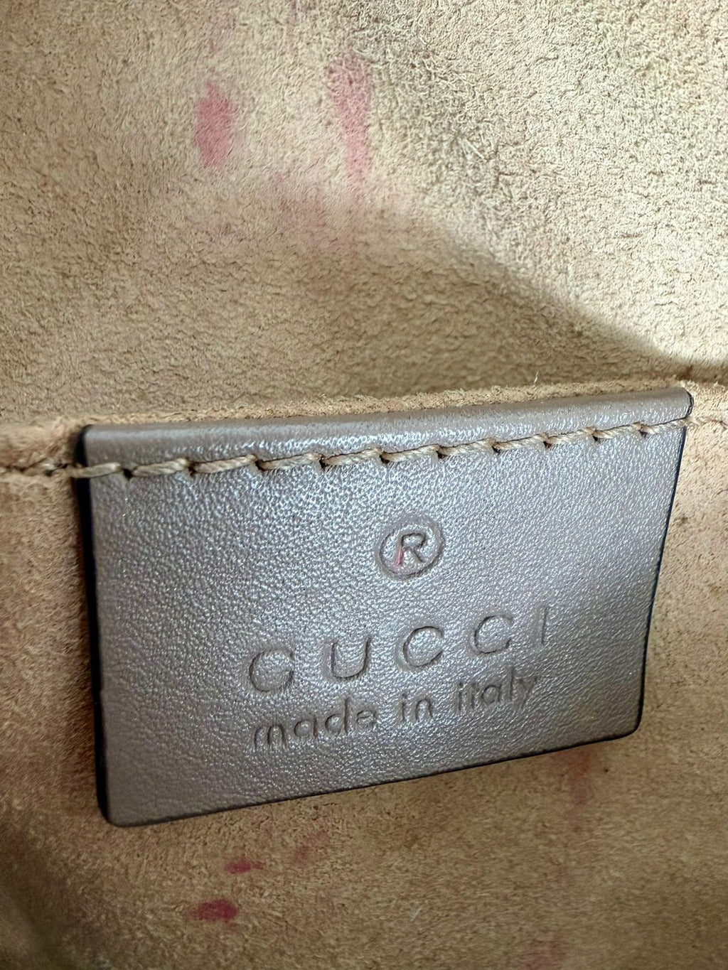GUCCI CALFSKIN GG MARMONT MATELASSE WAIST BAG