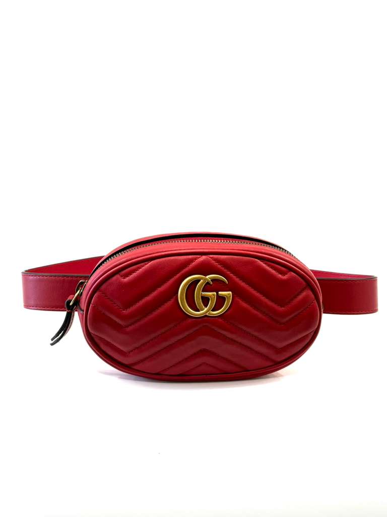 GUCCI MATELASSE GG MARMONT BELT BAG