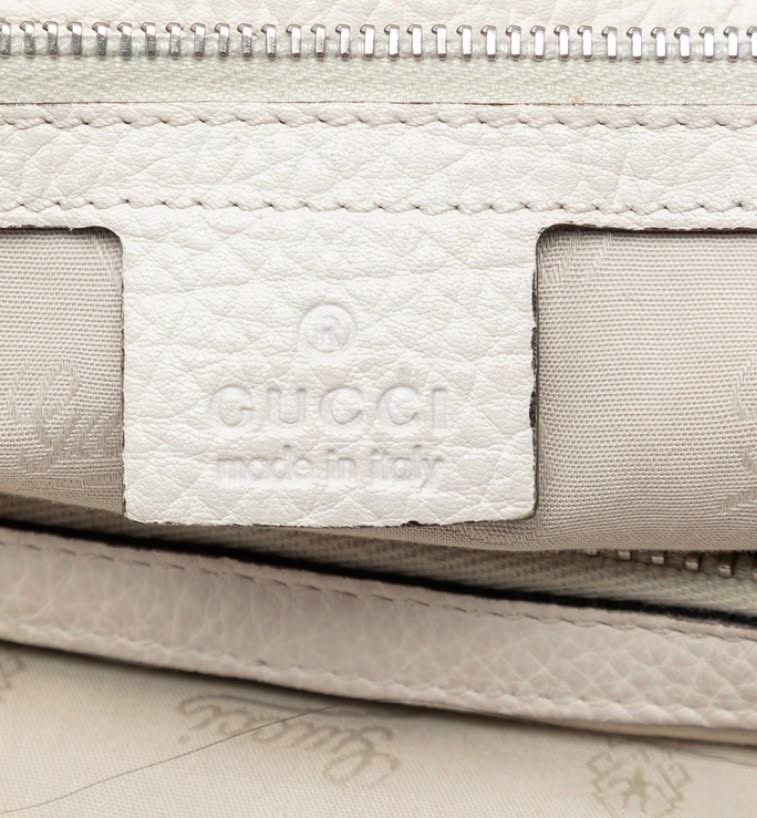 GUCCI MEDIUM GG CANVAS BAMBOO LIBECCIO TOTE BAG