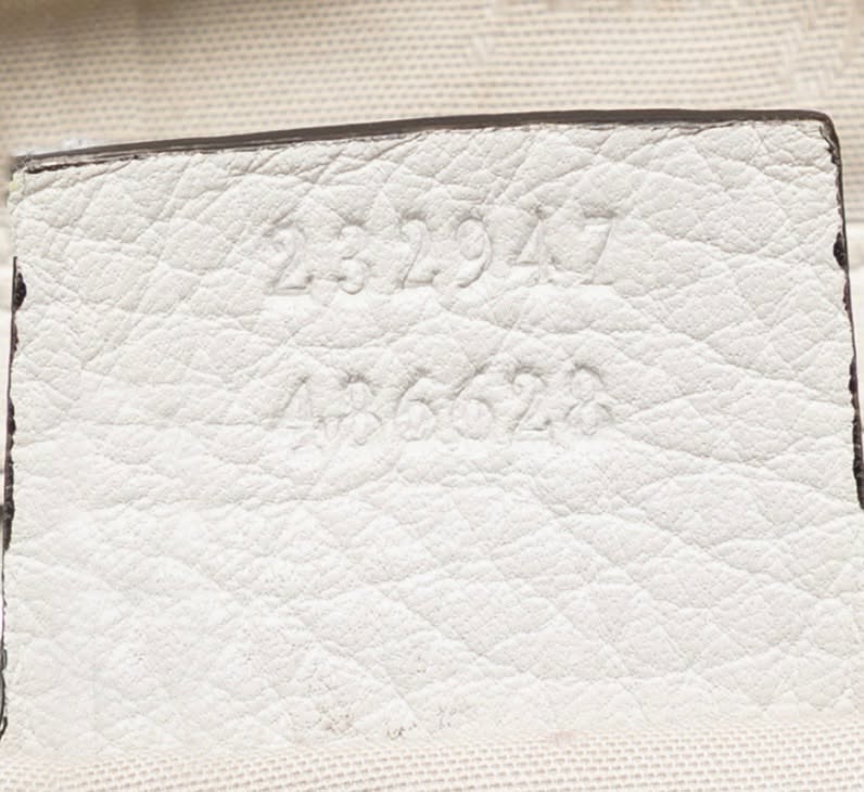 GUCCI MEDIUM GG CANVAS BAMBOO LIBECCIO TOTE BAG