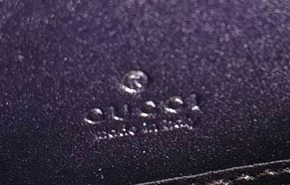 GUCCI SHINY MICROGUCCISSIMA ZIPPY HEART CHARM LEATHER WALLET