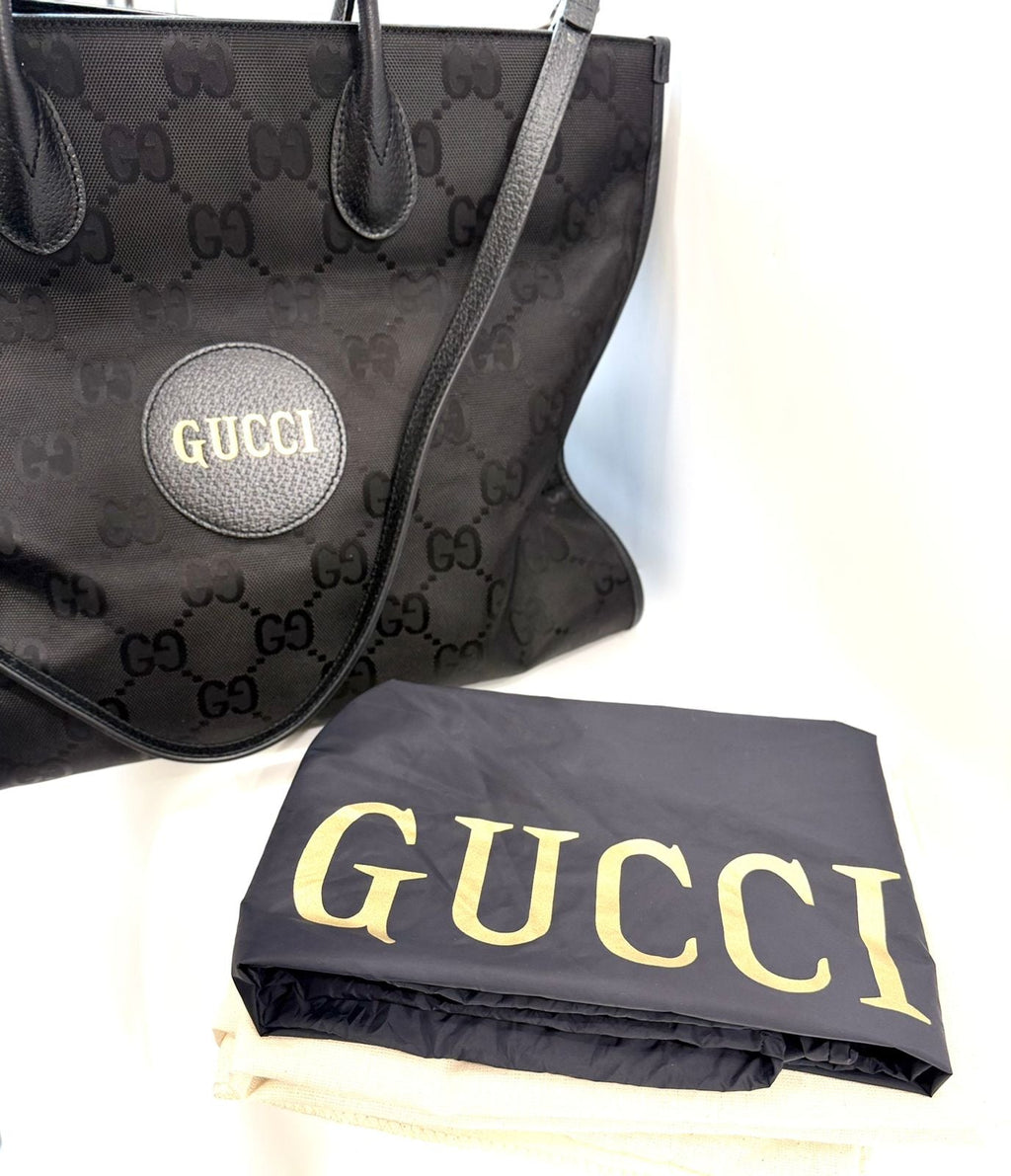GUCCI MONOGRAM LARGE OFF THE GRID TOTE BAG