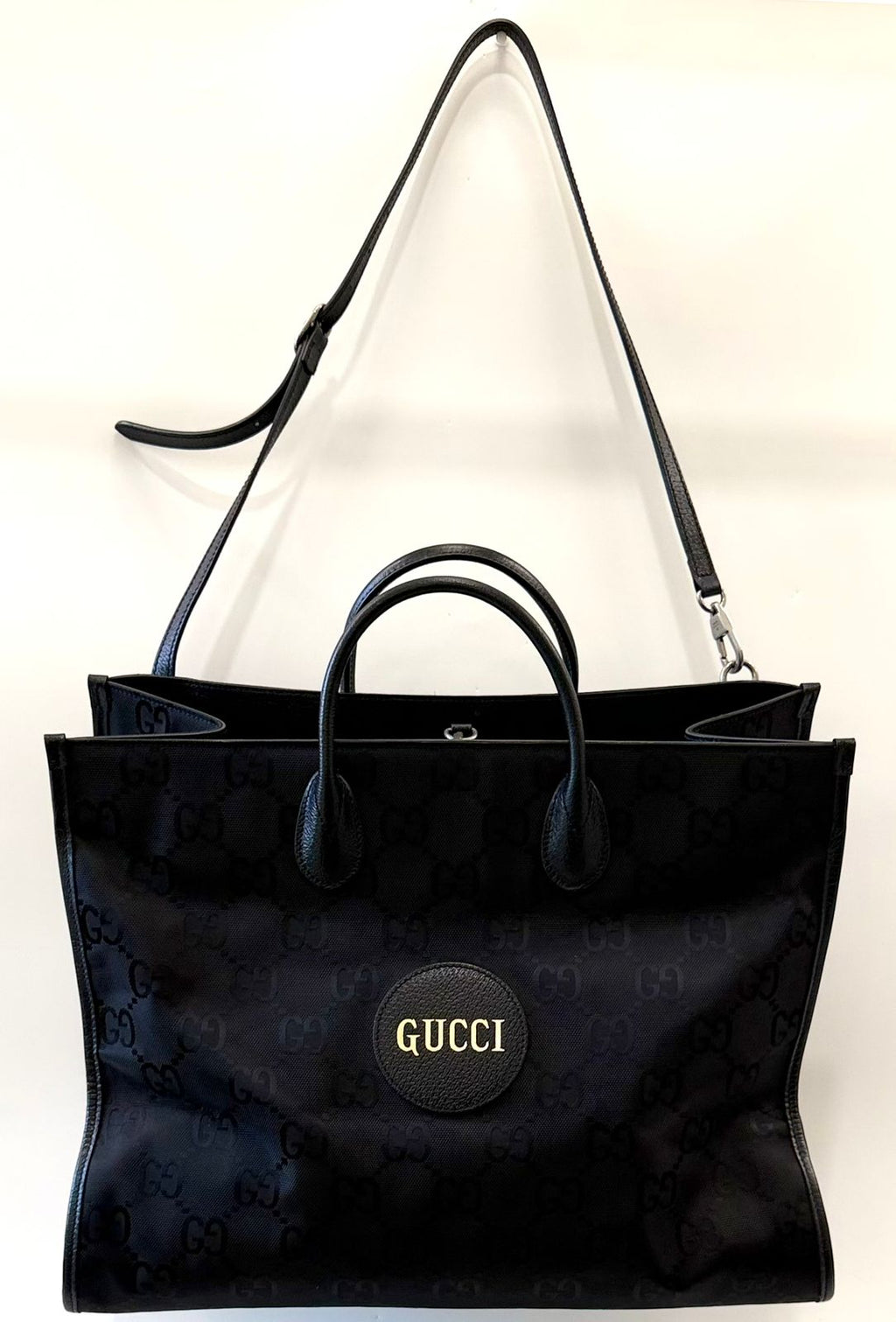 GUCCI MONOGRAM LARGE OFF THE GRID TOTE BAG