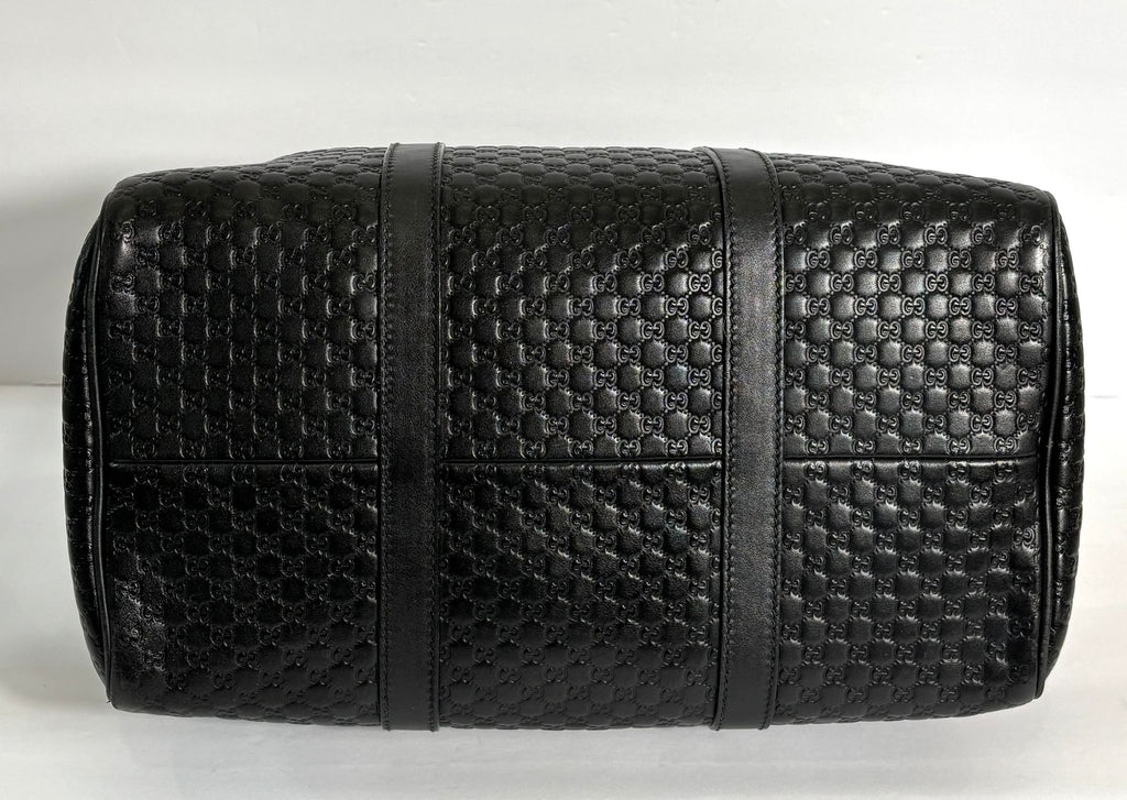 GUCCI NICE MICROGUCCISSIMA LEATHER BOSTON BAG