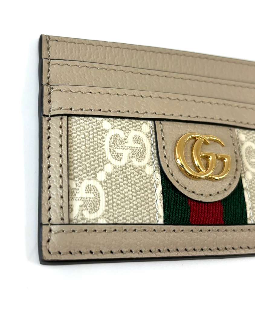 GUCCI OPHIDIA GG WEB ACCENT CARD CASE