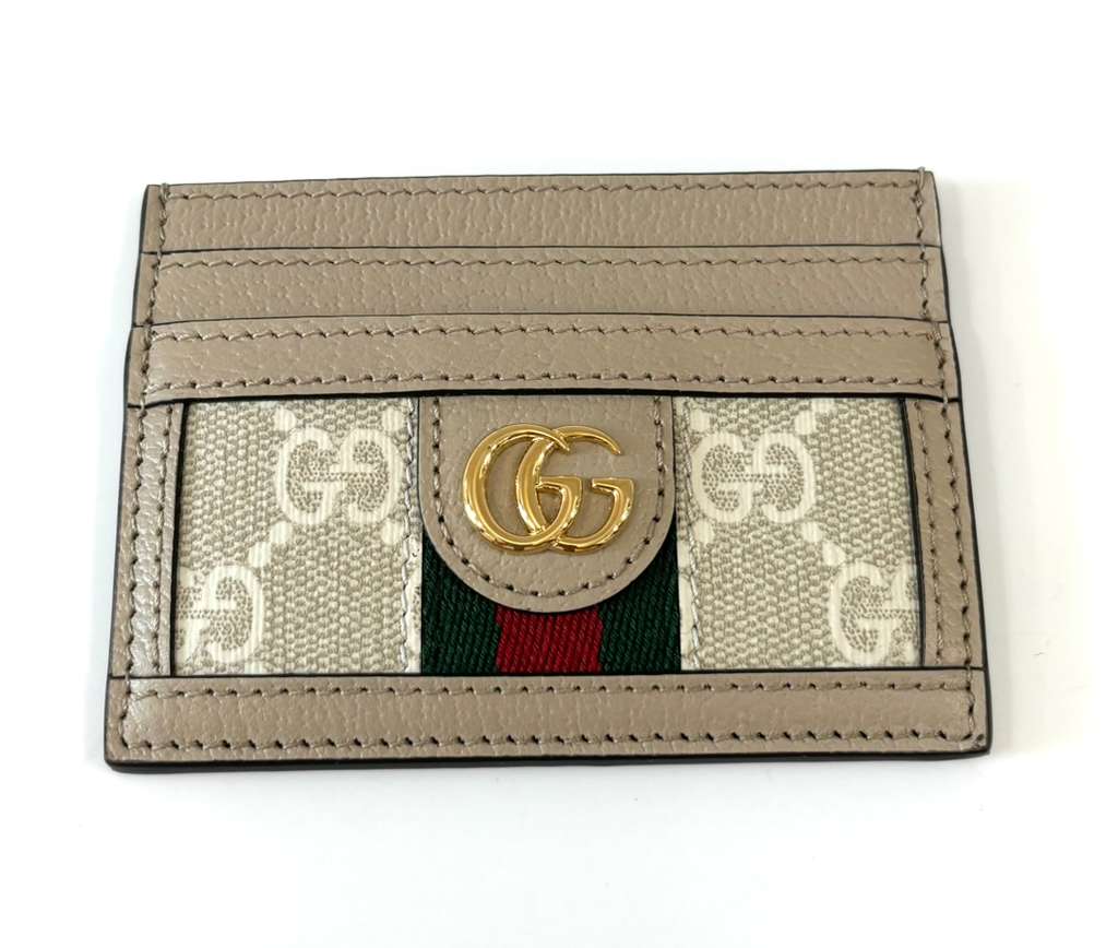 GUCCI OPHIDIA GG WEB ACCENT CARD CASE