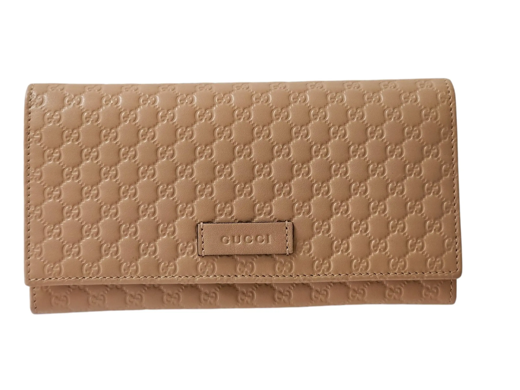 GUCCI MICROGUCCISSIMA FLAP CONTINENTAL LEATHER WALLET