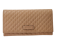 GUCCI MICROGUCCISSIMA FLAP CONTINENTAL LEATHER WALLET