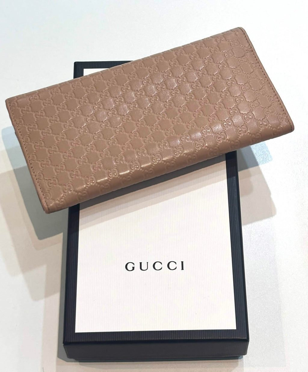 GUCCI MICROGUCCISSIMA FLAP CONTINENTAL LEATHER WALLET