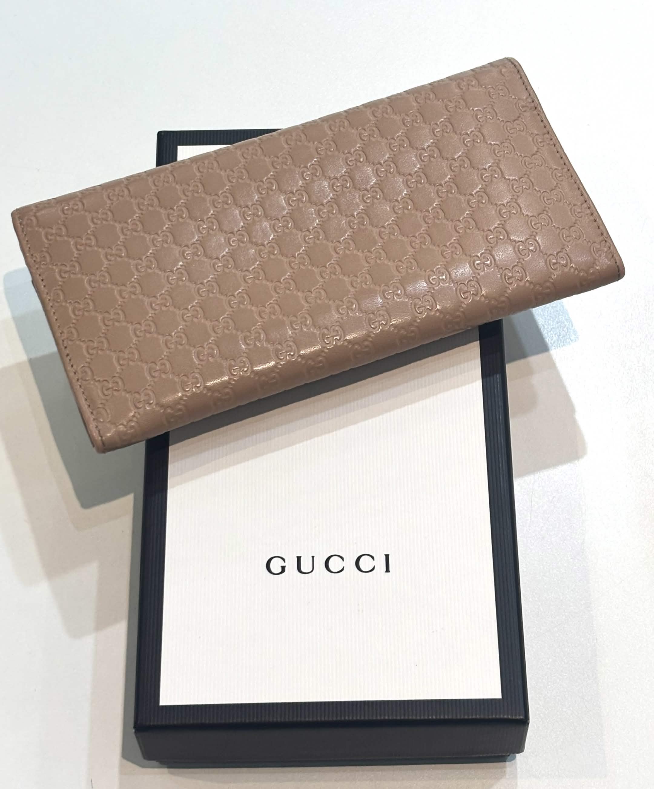 GUCCI MICROGUCCISSIMA FLAP CONTINENTAL LEATHER WALLET