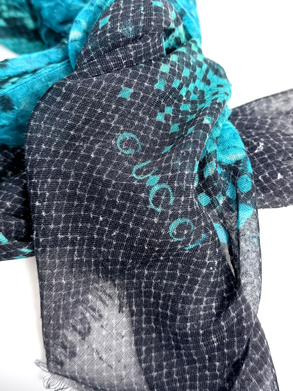 GUCCI SILK PYTHON PRINT SCARF