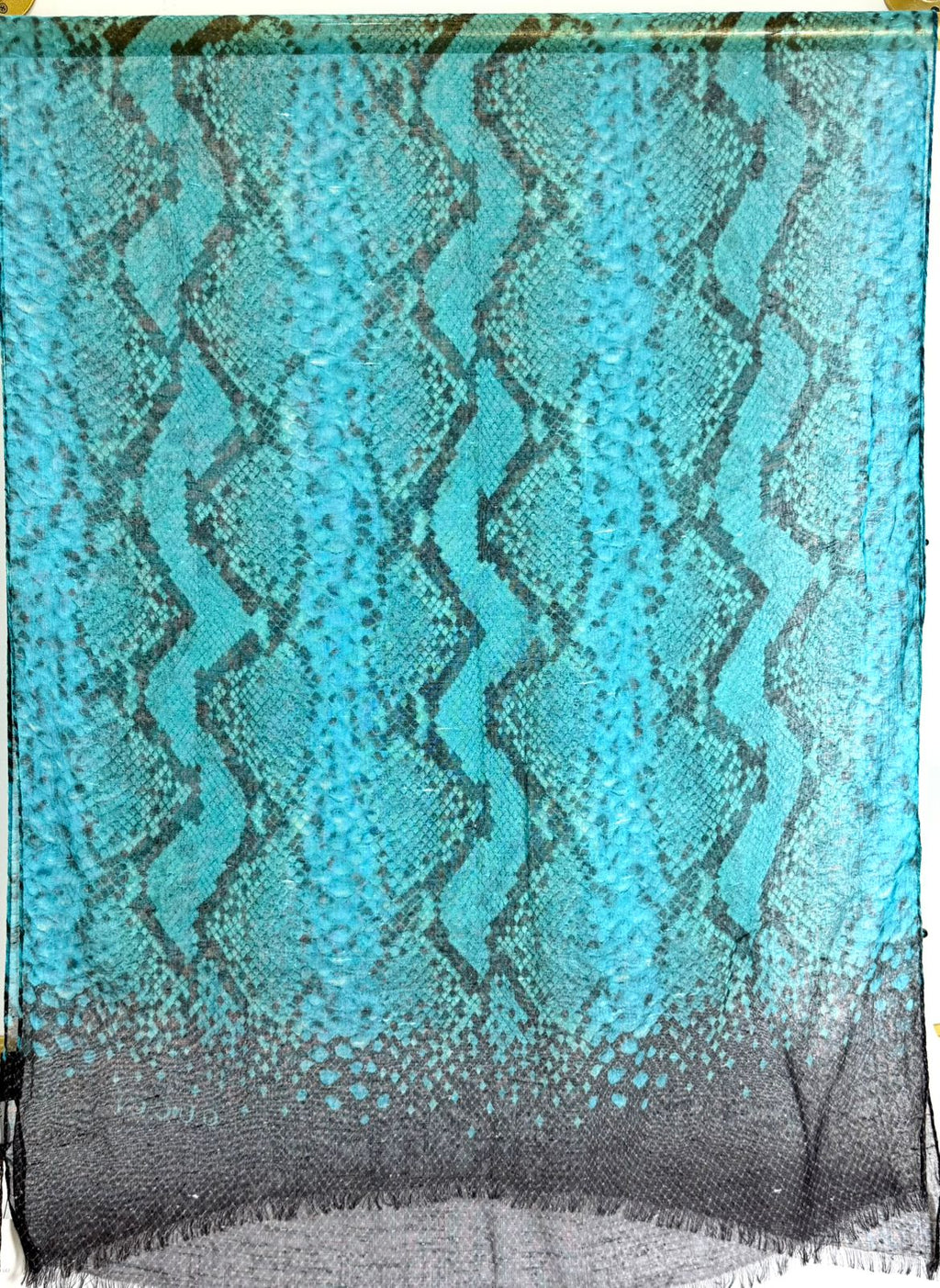 GUCCI SILK PYTHON PRINT SCARF