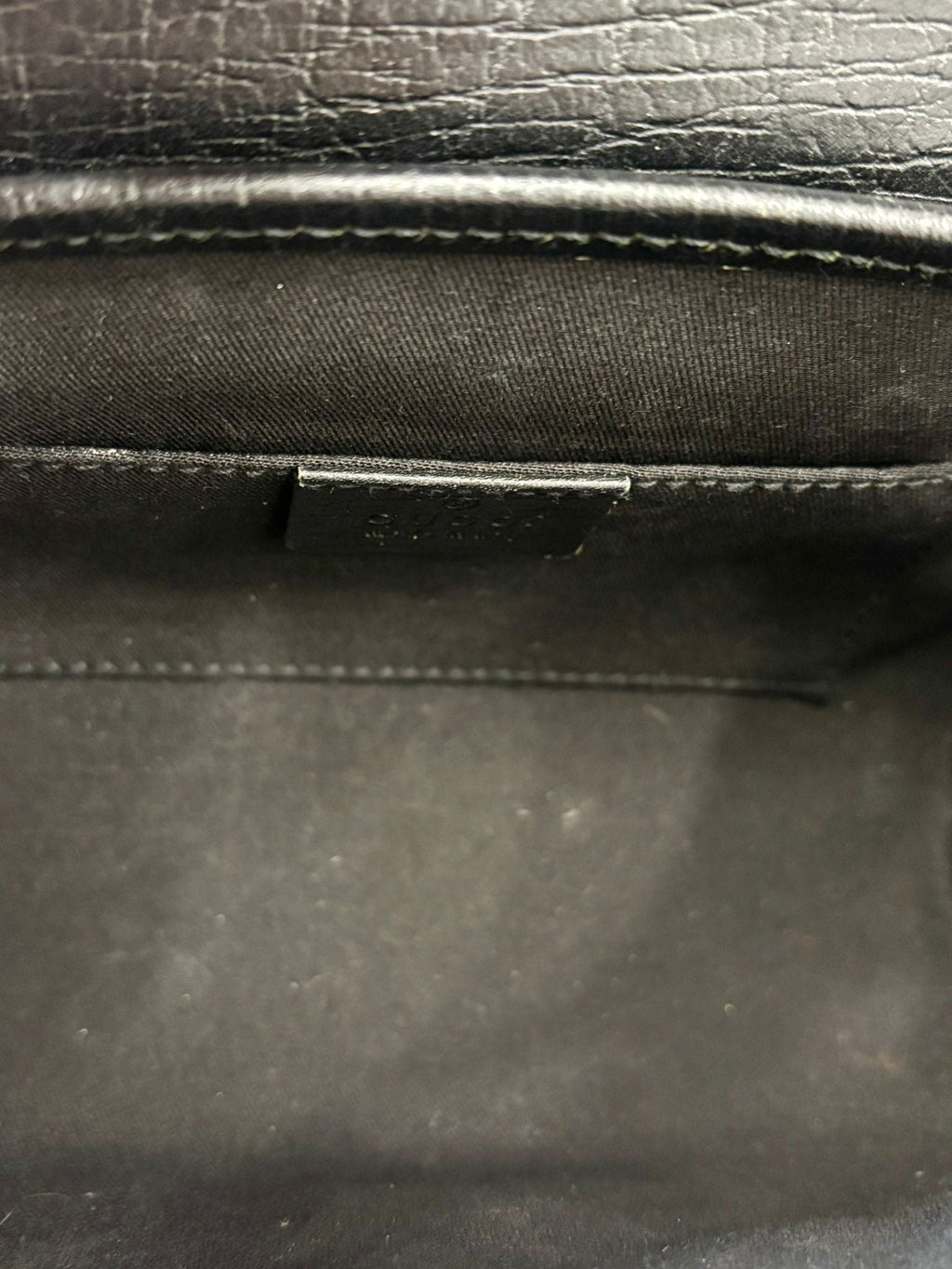 GUCCI SMALL GG MONOGRAM CALFSKIN LEATHER CANVAS BAMBOO BULLET BAG