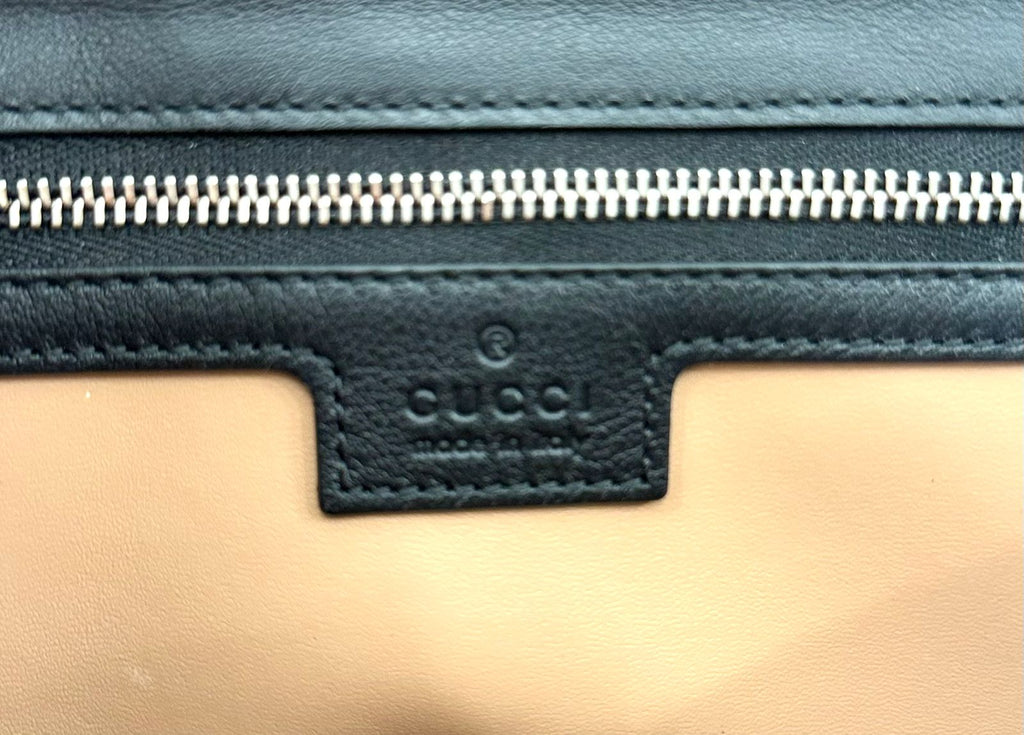 GUCCI GG MARMONT SMALL PYTHON LEATHER SHOULDER BAG