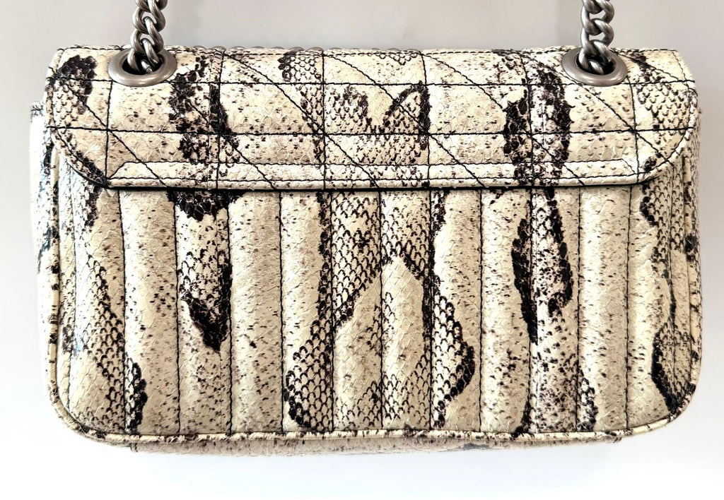 GUCCI GG MARMONT SMALL PYTHON LEATHER SHOULDER BAG