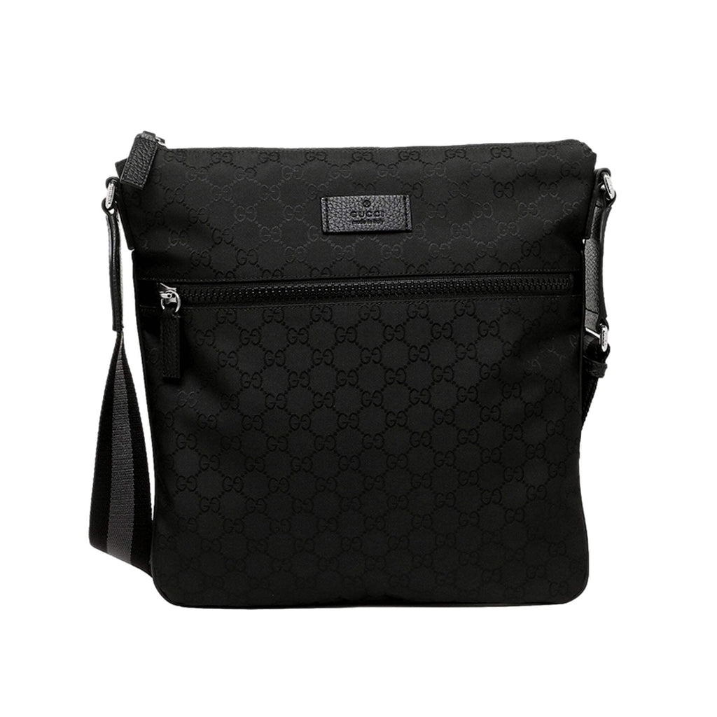 GUCCI VINTAGE GG GUCCISSIMA CANVAS MESSENGER BAG