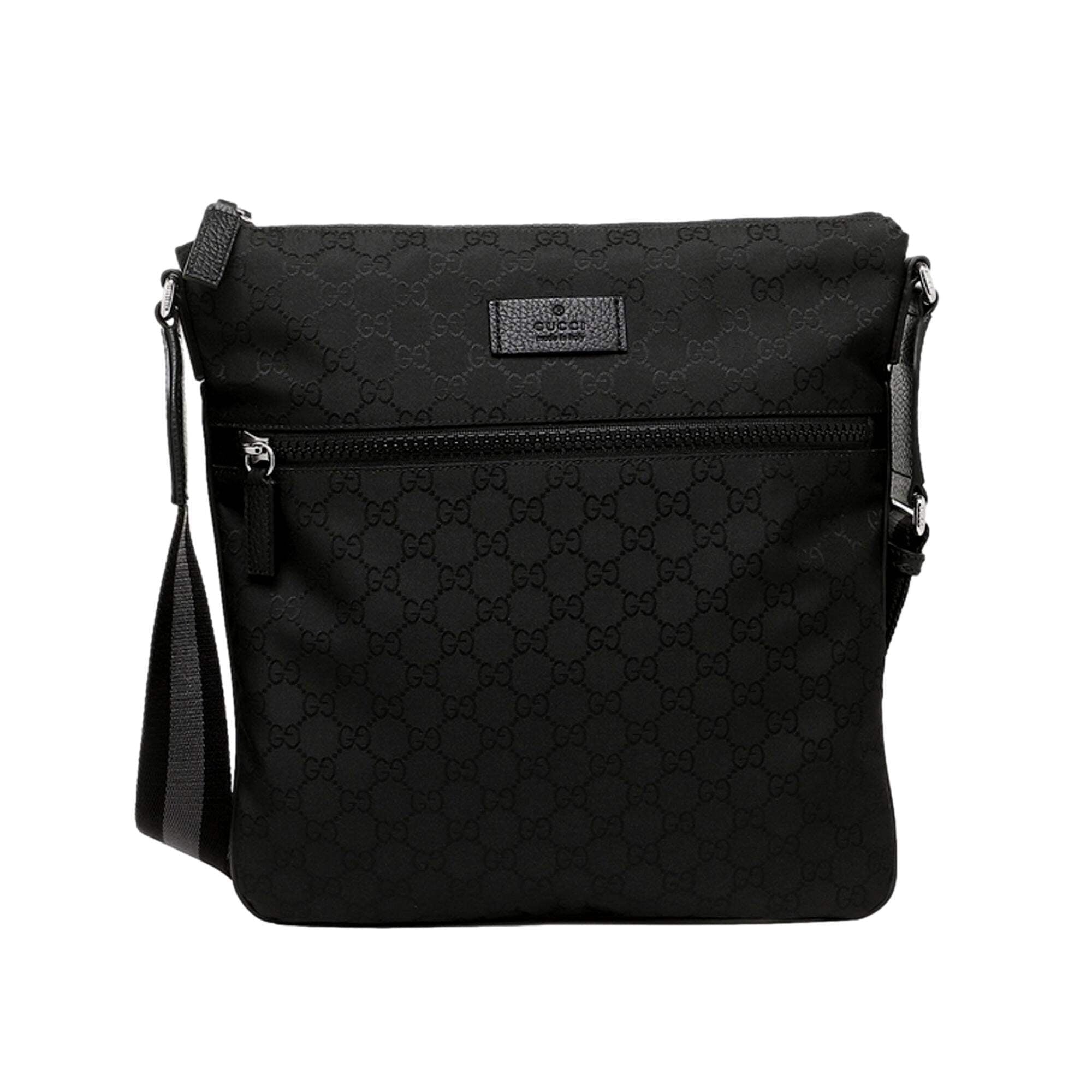 GUCCI VINTAGE GG GUCCISSIMA CANVAS MESSENGER BAG