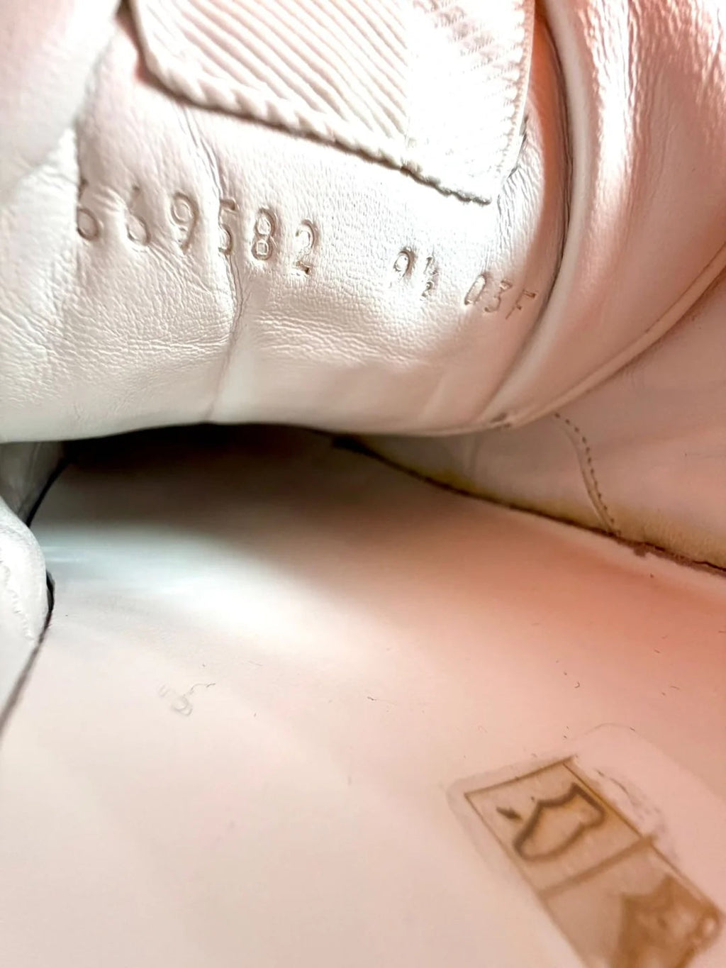 GUCCI GG EMBOSSED LEATHER MEN'S SNEAKERS