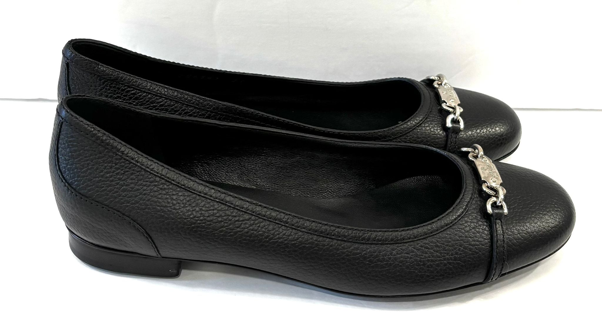 GUCCI CALFSKIN LEATHER CALLARIUS BALLET FLATS